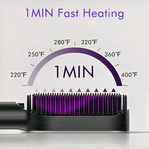 2-in-1 HAIR STRAIGHTENER COMB